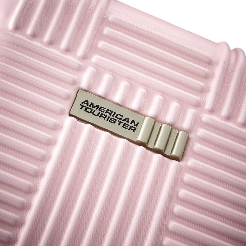 American Tourister - American Tourister  Checkered Carry On Hardside Sp Pink - Picture 5 of 5